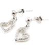 Les Trésors De Lily [I9781] - Silver 'Love' Silver Earrings (rhodium-plated) - 16x7 Mm