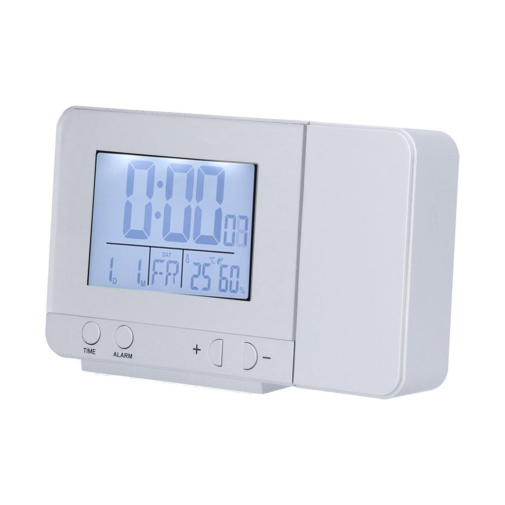 180 Degrees Rotation Projection Alarm Clock USB Powered LED Digital Clock with Temperature Humidity