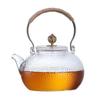 Glass Teapot High Temperature Resistant Tea Set Handmade Hammered Texture Flower Teapot With Handle To Make Teapot Gaiwan Pu Erh