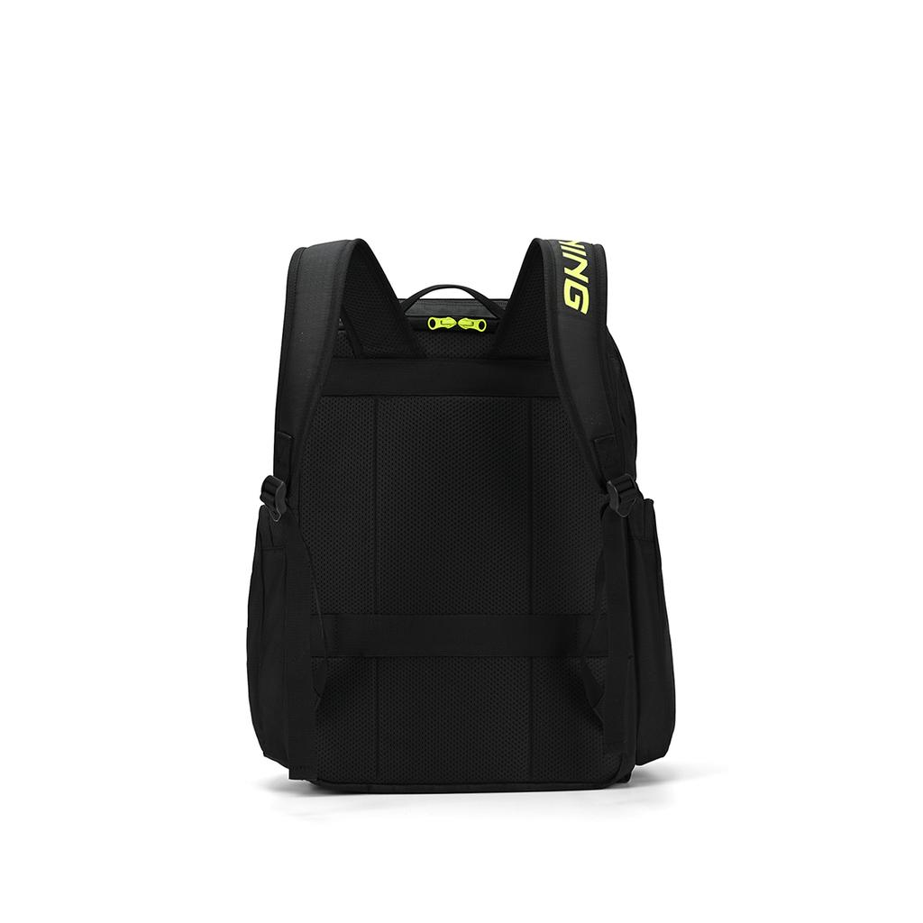 Li-Ning High-Value Versatile Stain-Resistant Lightweight Large Capacity Polyester Backpack Unisex Backpack Black ABSW233-1