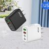 Мобильное зарядное устройство PD40W: Быстрая зарядка QC3.0, многопортовый 2U+2C, стандарты ЕС/Великобритании