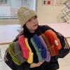 Candy Colored Twist Wool Hat for Women Ins Trendy Autumn and Winter Retro Versatile Warm Ear Protection Bag Head Cold Hat Knitted Hat