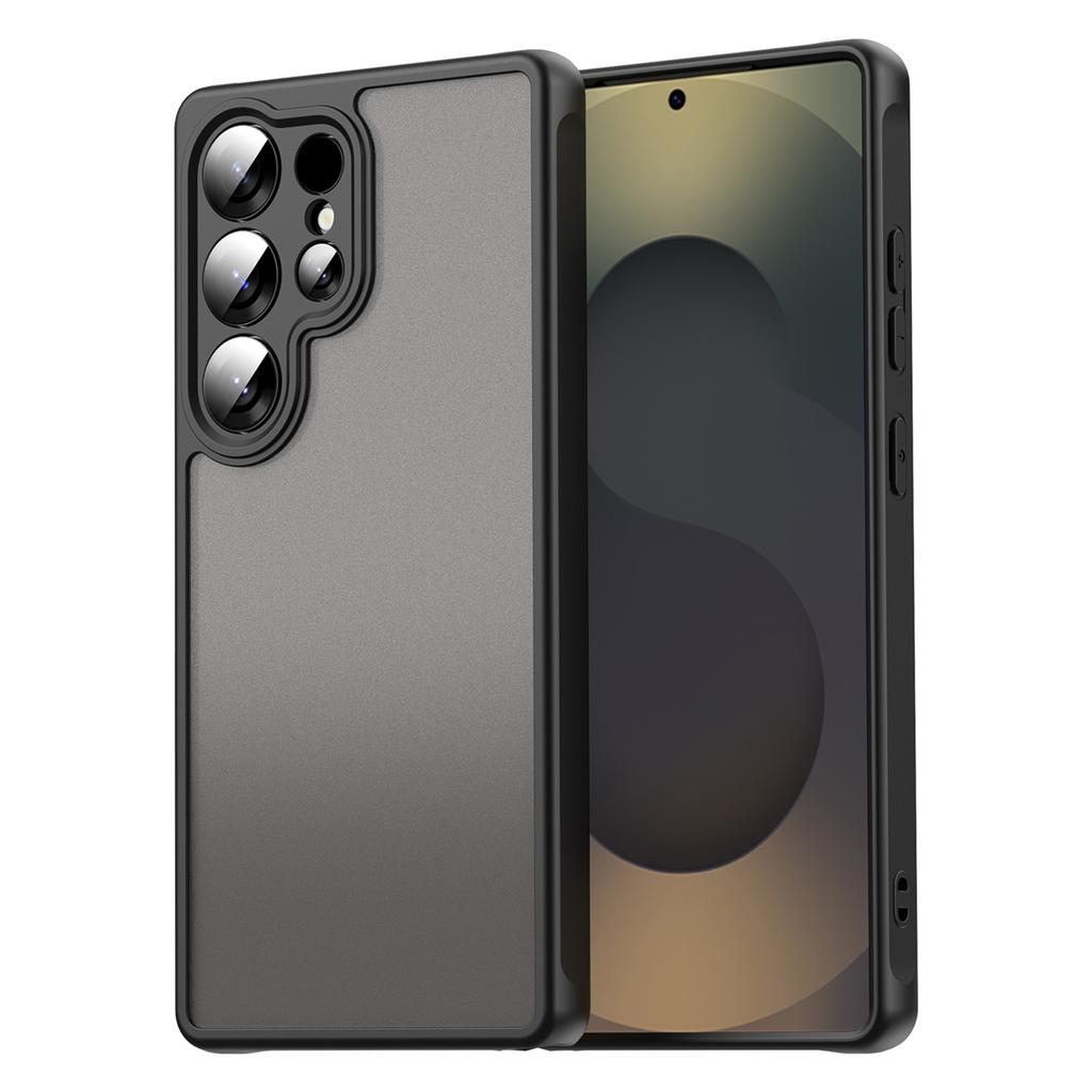 For Samsung Galaxy S25 Ultra Phone Case Drop Proof Airbags Frosted Translucent PC+TPU Back Cover