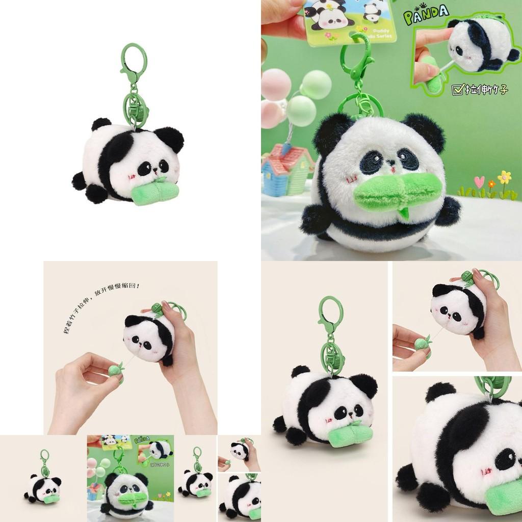 Adorable Plush Panda Keychain Accessory For Cute Bag Charm And Gift Idea