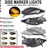 Auto Side Marker Indicator Light LED Blinker Dynamic Turn Signal Lamp 95563103310 For Porsche Cayenne 955 2003-2006