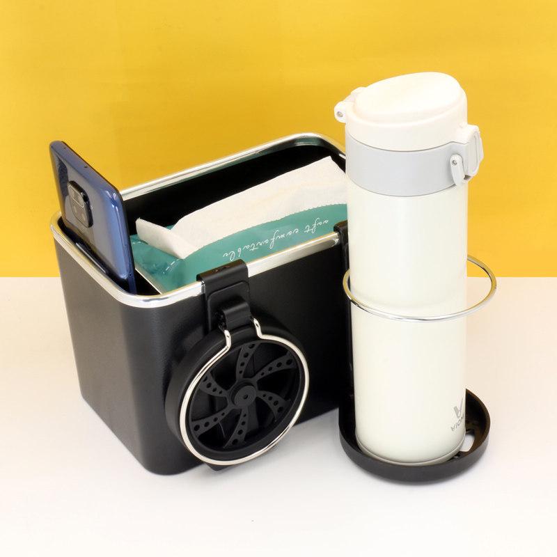 Многофункциональная автомобильная коробка для салфеток и подстаканник на спинку сиденья - креативный подлокотник и высококачественный ящик для хранения вещей