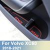 Car Door Groove Mat Anti-slip Cup Mat Rubber Rugs Slot Hole Pad For Volvo XC60 2018 Auto Interior Accessories