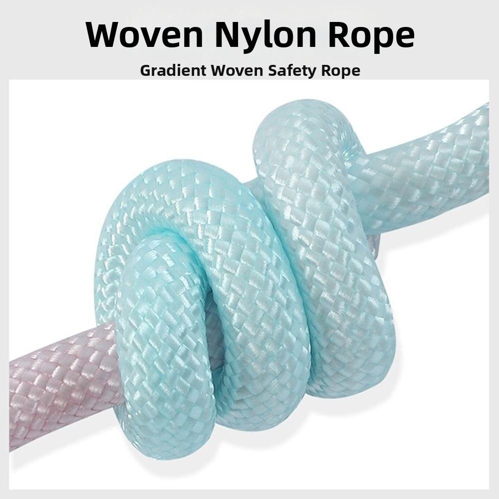 Gradient Color Dual Handle Lead 360° Swivel Dog Running Leash  Outdoor Activities