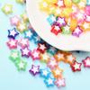Unisex Fashion Loose Beads 100PCS Handmade Material Acrylic Beads Handcraft 10mm Beads for DIY Heart Star Beads Jewelry Making Accessories