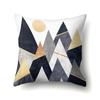 Nordic Style Ins Marble Polyester Pillowcase Car Decoration Home Printed Waist Cushion Pillowcase