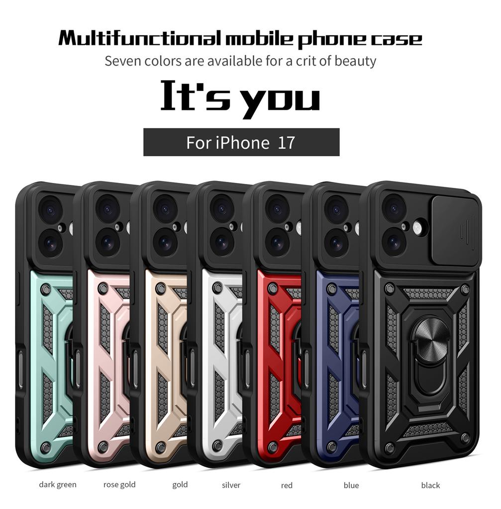 Бронированный противоударный чехол для iphone 17 16 15 14 13 12 Pro Max PLus 12 13 mini Автомобильный магнитный держатель Кольцо-подставка Защитная крышка для камеры