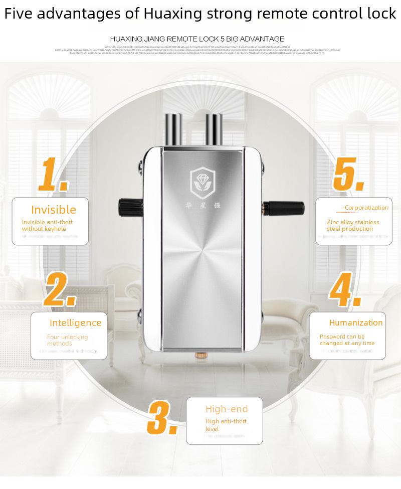 Tuya Невидимый Умный Замок: Дистанционное управление, защита от кражи, пароль и разблокировка по Bluetooth для стеклянных дверей