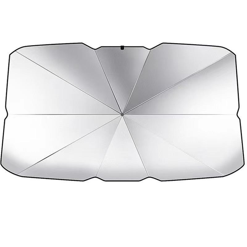 Выдвижной солнцезащитный экран на лобовое стекло автомобиля с защитой от УФ-лучей и теплоизоляционный зонт