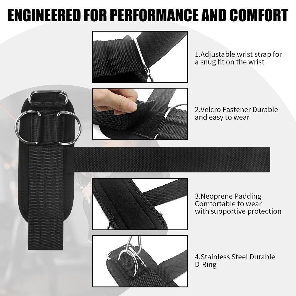 Hand Grip Weightlifting Straps Wrap Support Pull-up Lifting Straps Gym Wrist Straps  Men Women