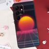 80S Vaporwave Retro Synthwave Sunset Case For Samsung Galaxy S21 S22 S23 S24 S25 Ultra S9 S10 S25 Plus S25 FE S20 FE Cover Shell