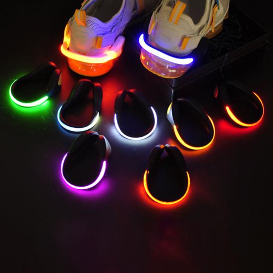 Shoe Clip Lamp Multiple Lighting Modes Super Bright Compact Size Simple Installation Night Running Shoe Safety Light