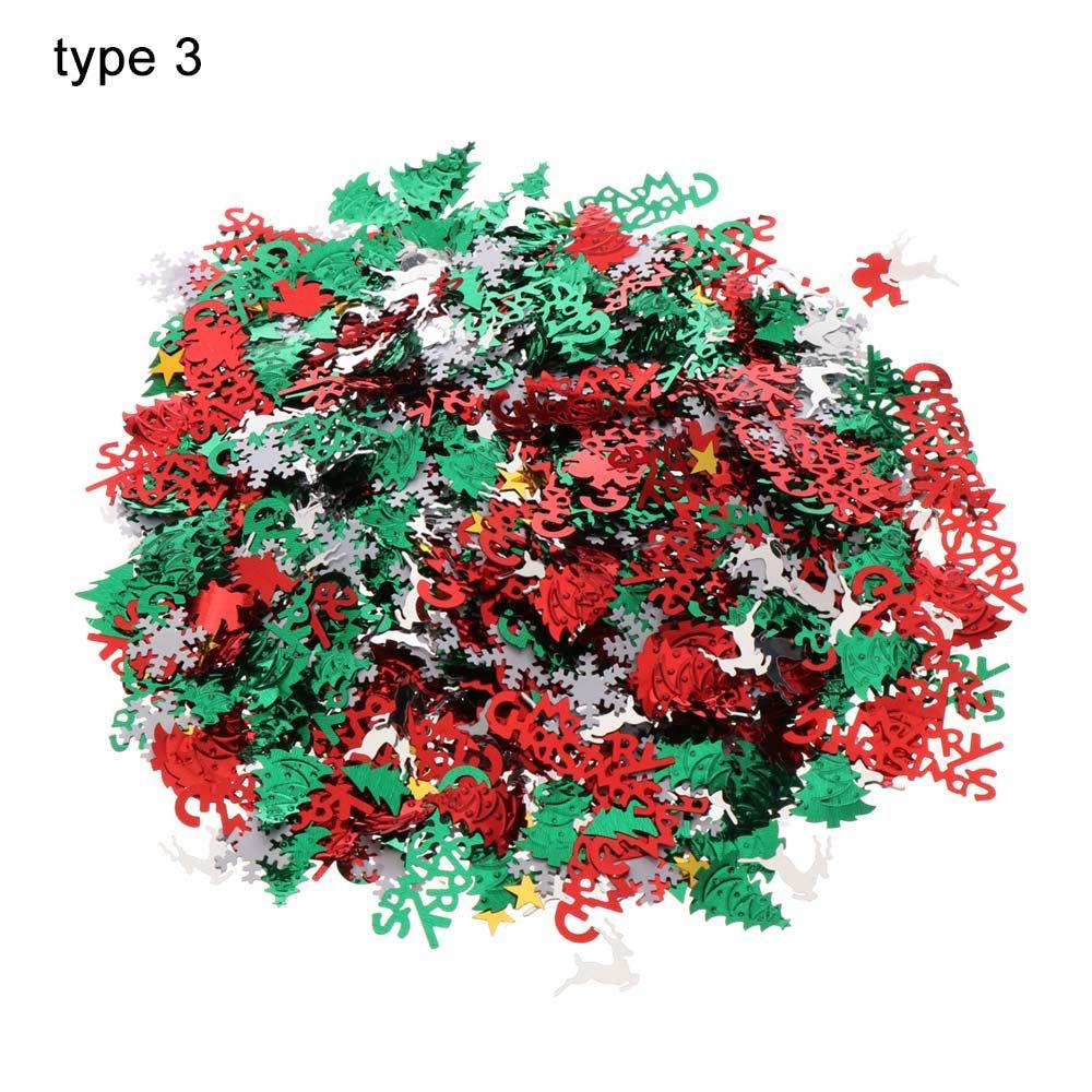 60 г Конфетти смешанного цвета Рождественское украшение для дома, конфетти из фольги, пайетки, принадлежность для вечеринки