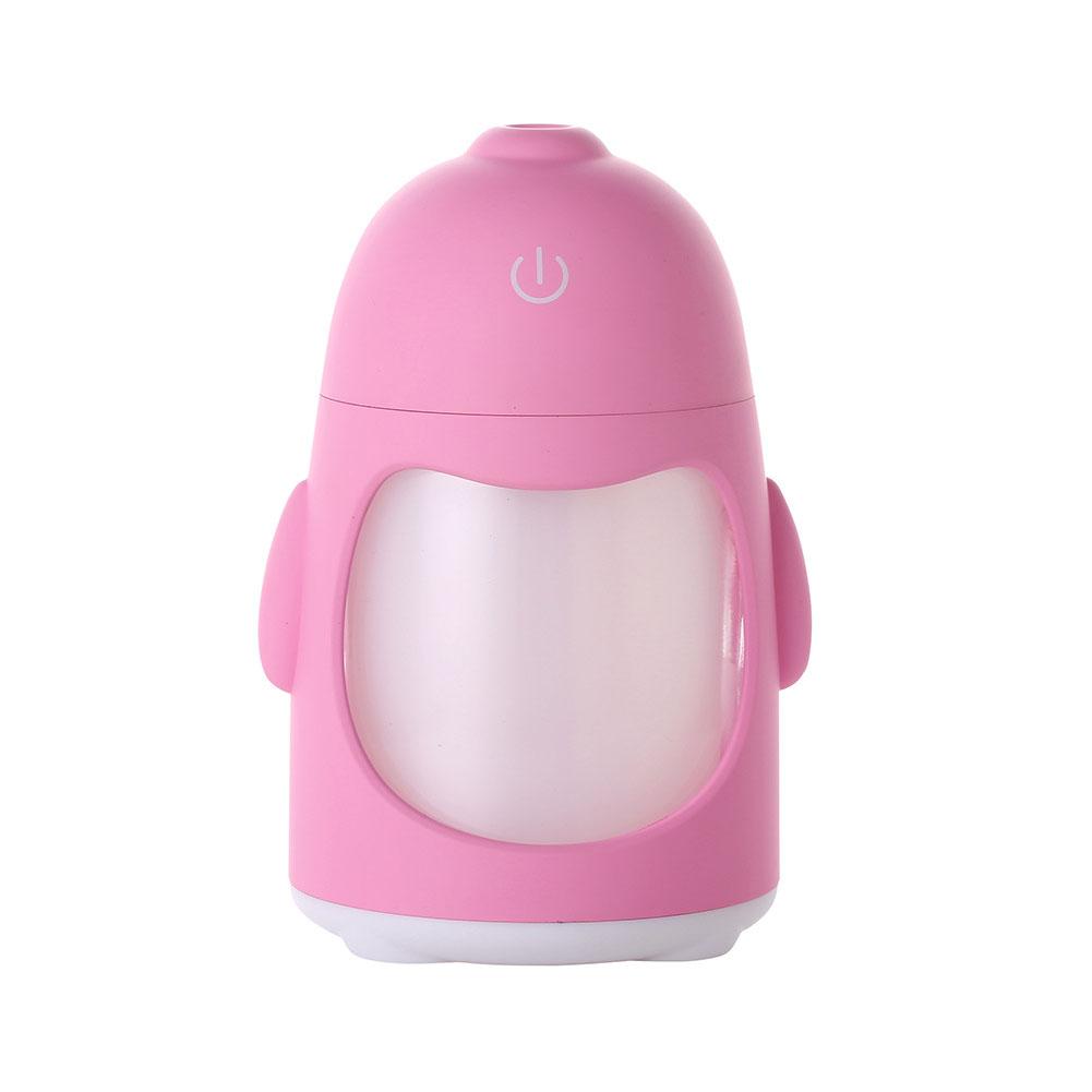 Cute Cartoon Penguin Shape 7 Colors Change Mini Air Humidifier