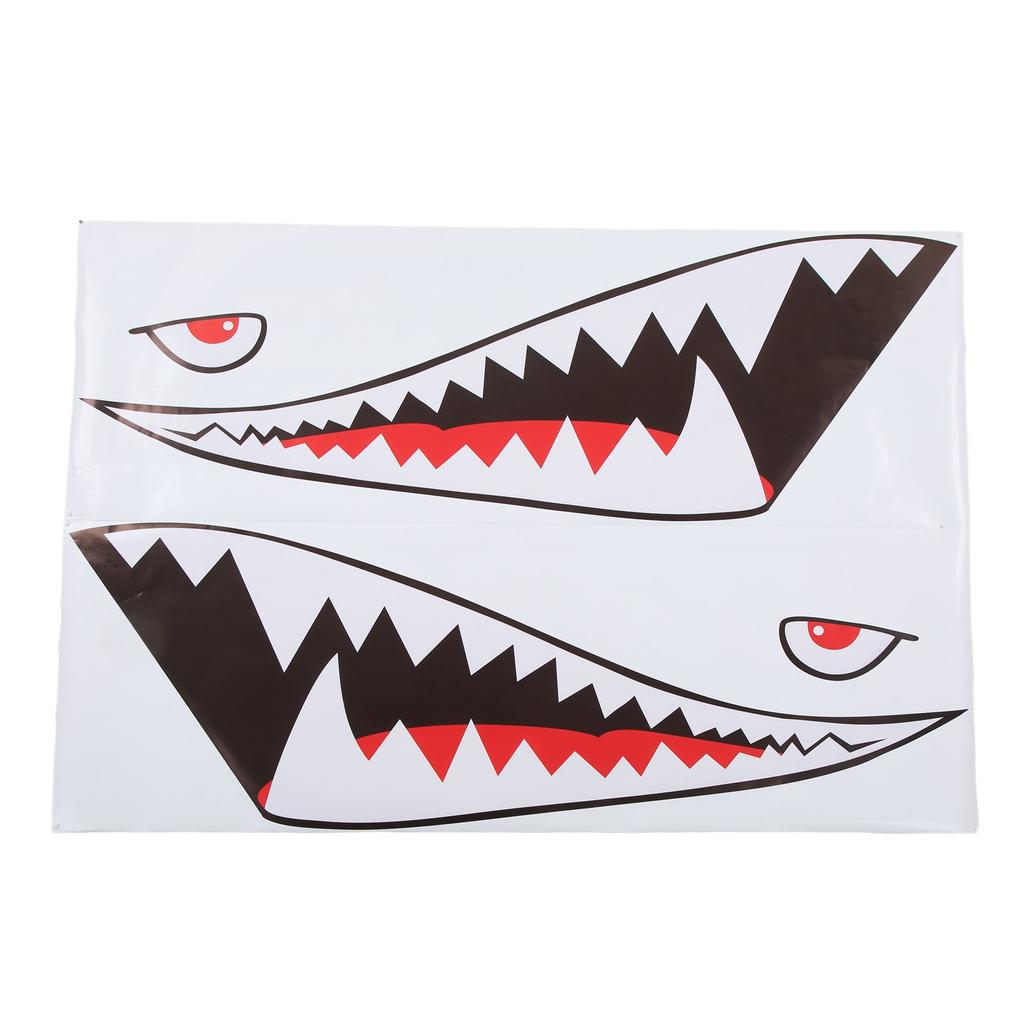 Наклейка с изображением зубов акулы, легкая внешняя наклейка на боковую дверь автомобиля для грузовика, фургона, лодки