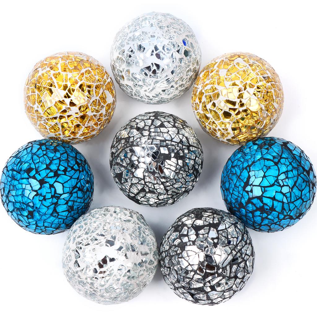 Outdoor Garden Ball Glass Night Light Ball Mosaic Glass Decorative Ball