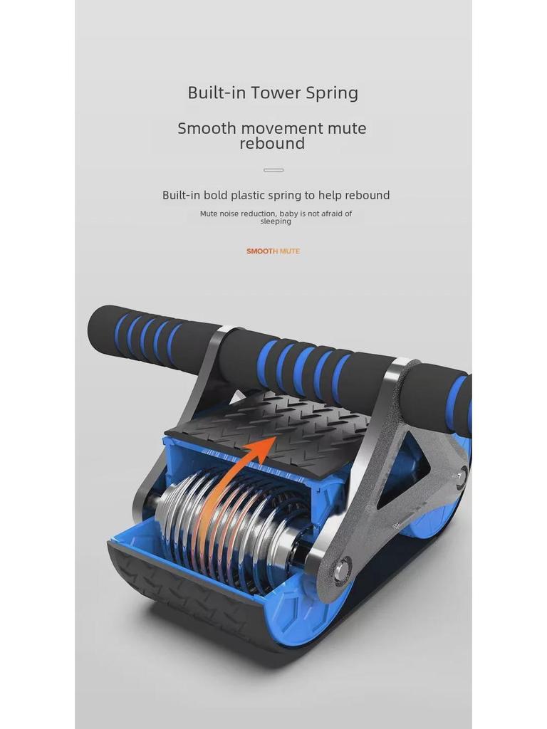 Автоматический отскок двойного брюшного колеса для фитнеса мужчин и женщин