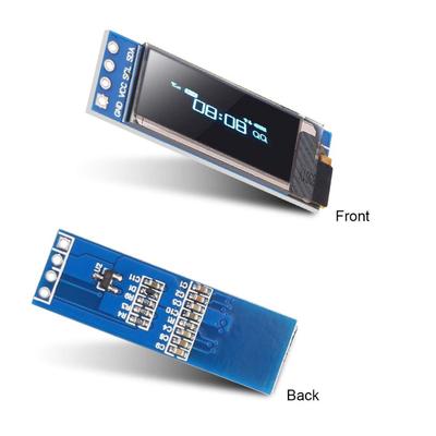 Модуль дисплея OLED I2C 0,91 дюйма I2C SSD1306 Модуль дисплея OLED Белый / СИНИЙ Драйвер экрана OLED I2C DC 3,3 В ~ 5 В для Arduino