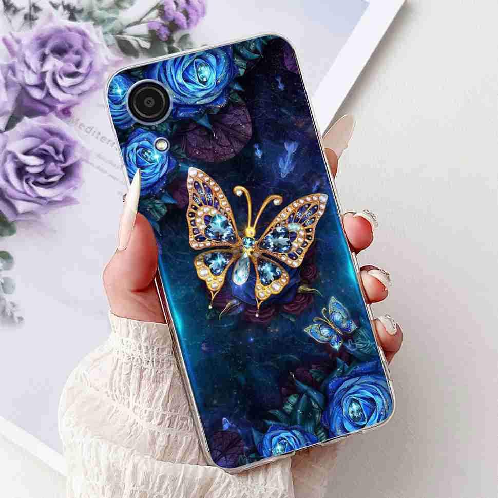 Для Samsung A03 Core Чехол Мягкий Силикон Милый Рисованный Чехол-Крышка с Сердечками Для Samsung Galaxy A03 Core SM-A032F TPU Fundas Capa