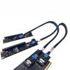 Радиатор для карты расширения GPU SFF-8654 8i PCIe Split Adapter Двойное питание (PCIe + 6PIN DC) для внешней видеокарты