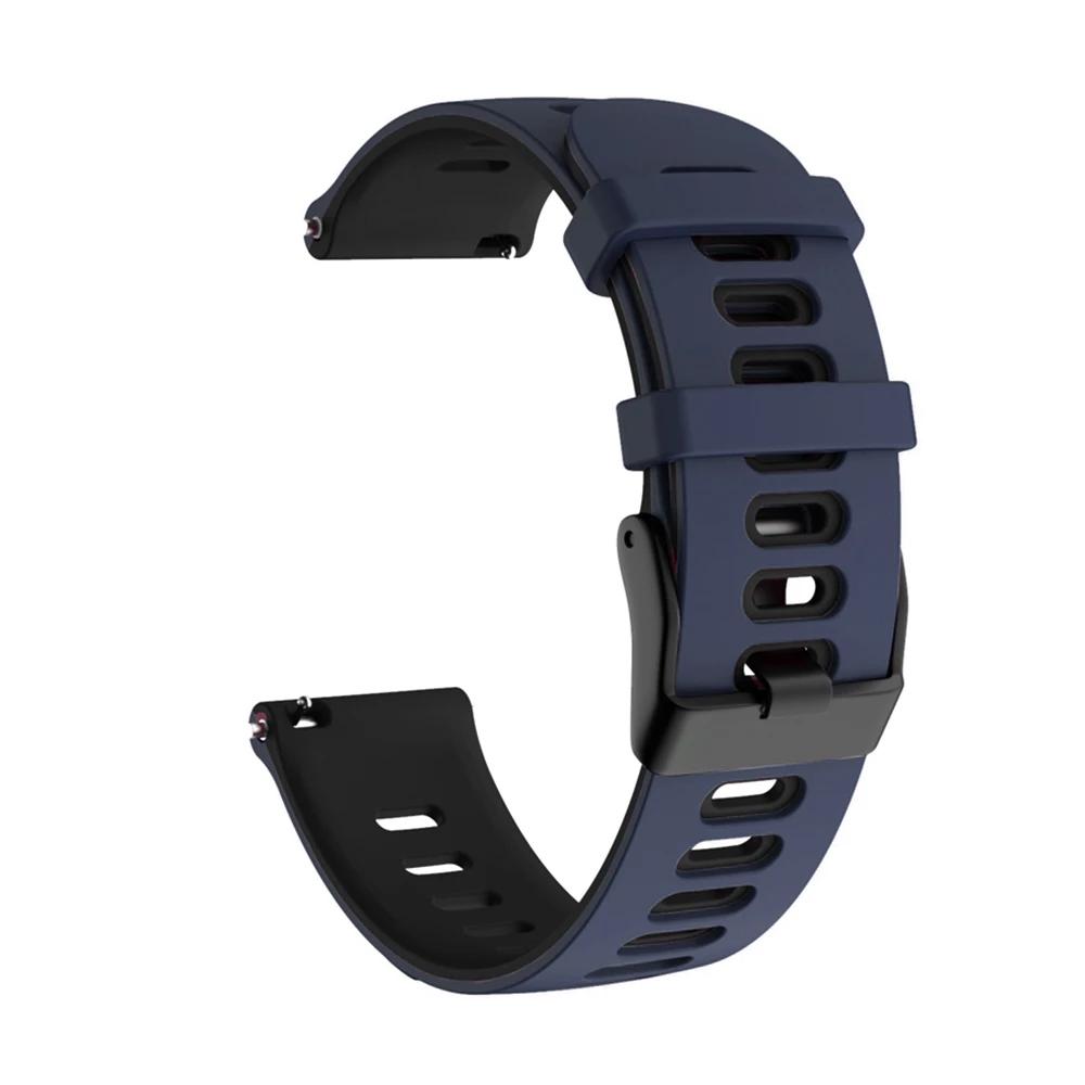 20mm 22mm Watchband Silicone Strap for Samsung Galaxy Watch 7/6/5/4 44/40mm 6 4Classic Gear S3 Band Bracelet for Huawei GT3 4Pro