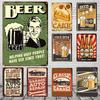 Retro Car Beer Vintage Metal Tin Sign Poster Perfect for Bar Cafe Kitchen Balcony Decor Classic Wall Signs for Home Decor