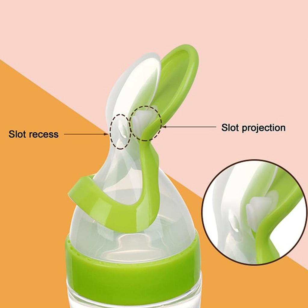 Кормушка для детского питания, силиконовая детская кормушка на 3 унции, 3 цвета ложки для раздачи детского питания, ложка для детского питания для мальчиков и девочек, малышей