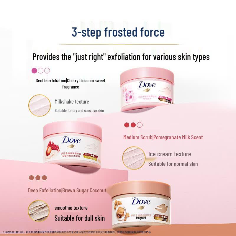 DOVE Кокосовый скраб для тела с коричневым сахаром
