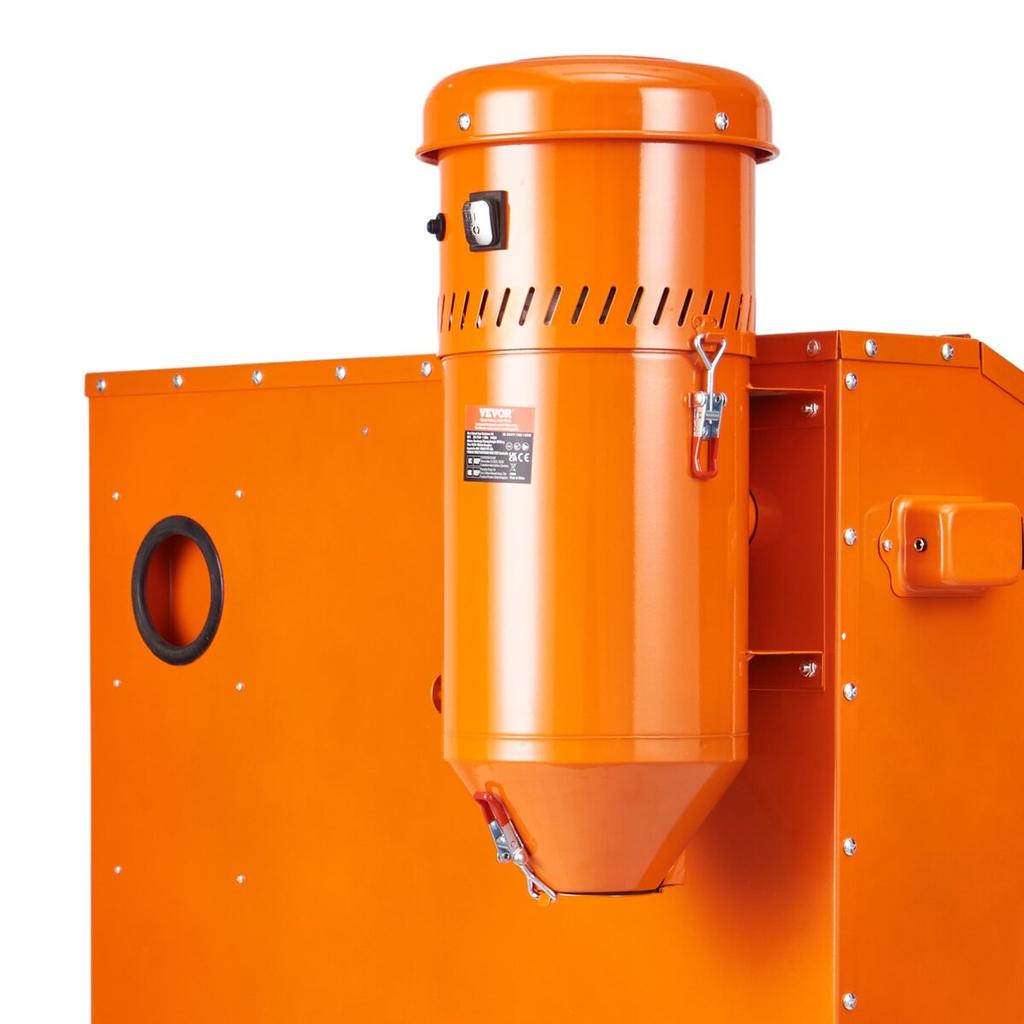 Dust Collection System: 1450W Dust Collector Media Reclaimer with 1.8 Gallon Capacity - Universal Fit for Sandblaster Cabinets and Media Blasters
