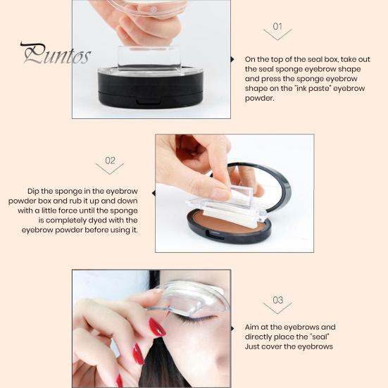 6 г штамп для бровей, водостойкий, стойкий к поту, долговечный порошок для бровей, 3 формы, цвета, штамп для макияжа для бровей для начинающих