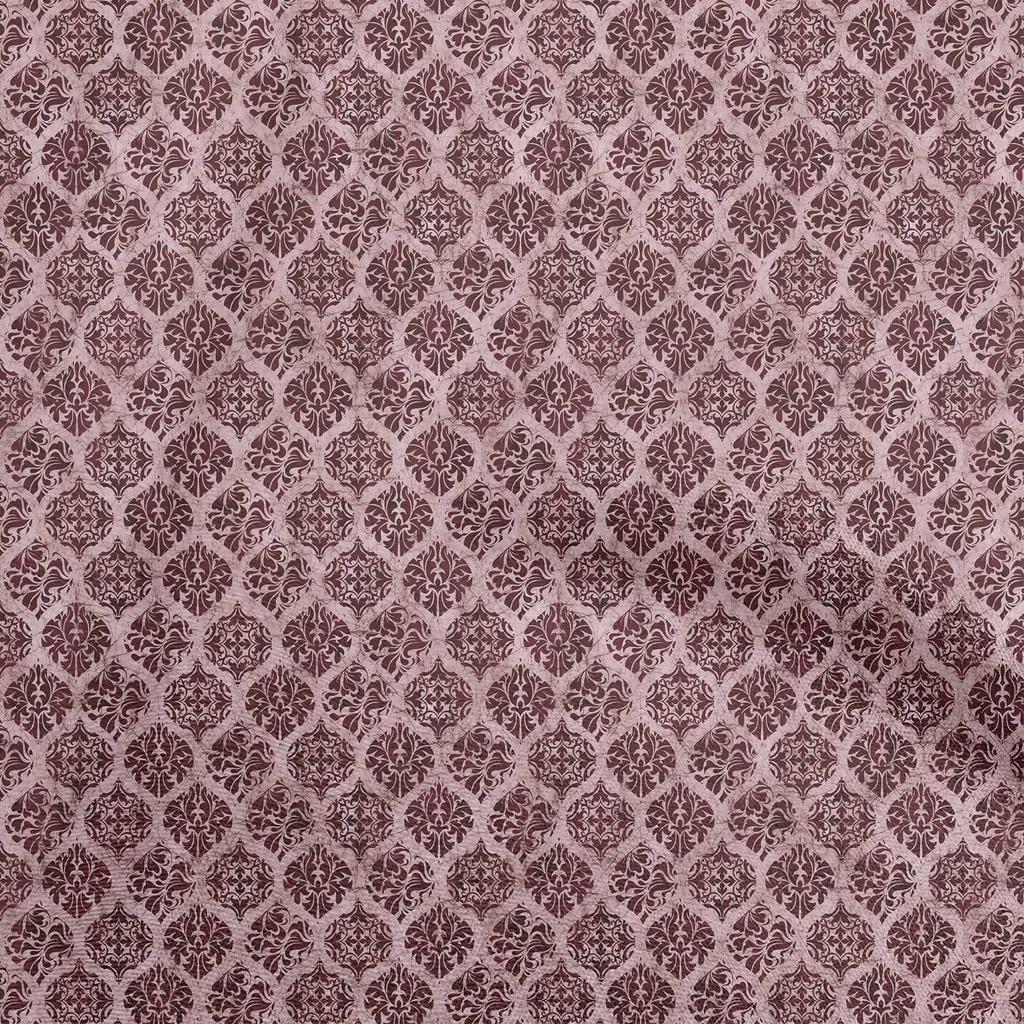 oneOone Хлопковая гибкая коричневая ткань Азиатский батик Ogee Швейный материал Ткань с принтом в ярдах 40 дюймов