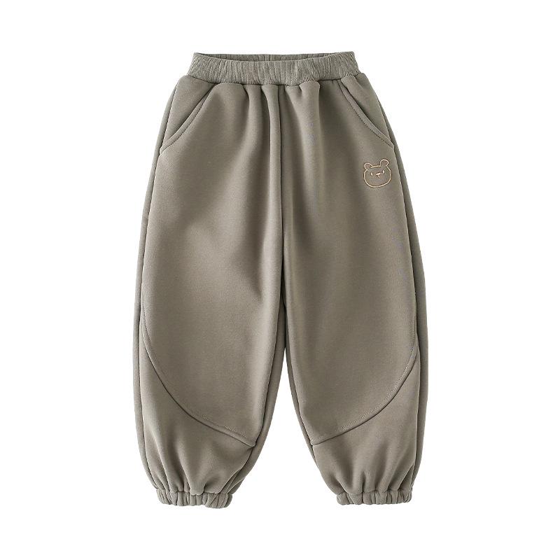 Cotton Hall Kids' Plus Velvet Winter Pants, Autumn/Winter Sports Pants for Boys and Girls