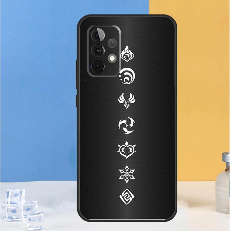 Genshin Impact Elements For Samsung Galaxy A55 A35 A15 A13 A33 A53 A36 A26 A16 A54 A34 A14 A32 A52 A56 A05 A06 Case