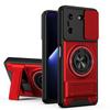 KEYSION Magnetic Phone Case for TECNO Pova 5 5 Pro 5G Slide Camera Lens Protection Upright Kickstand Ring Shockproof Back Cover