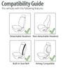 Universal Flat Cloth Car Seat Cover Non-slip Design Front Set