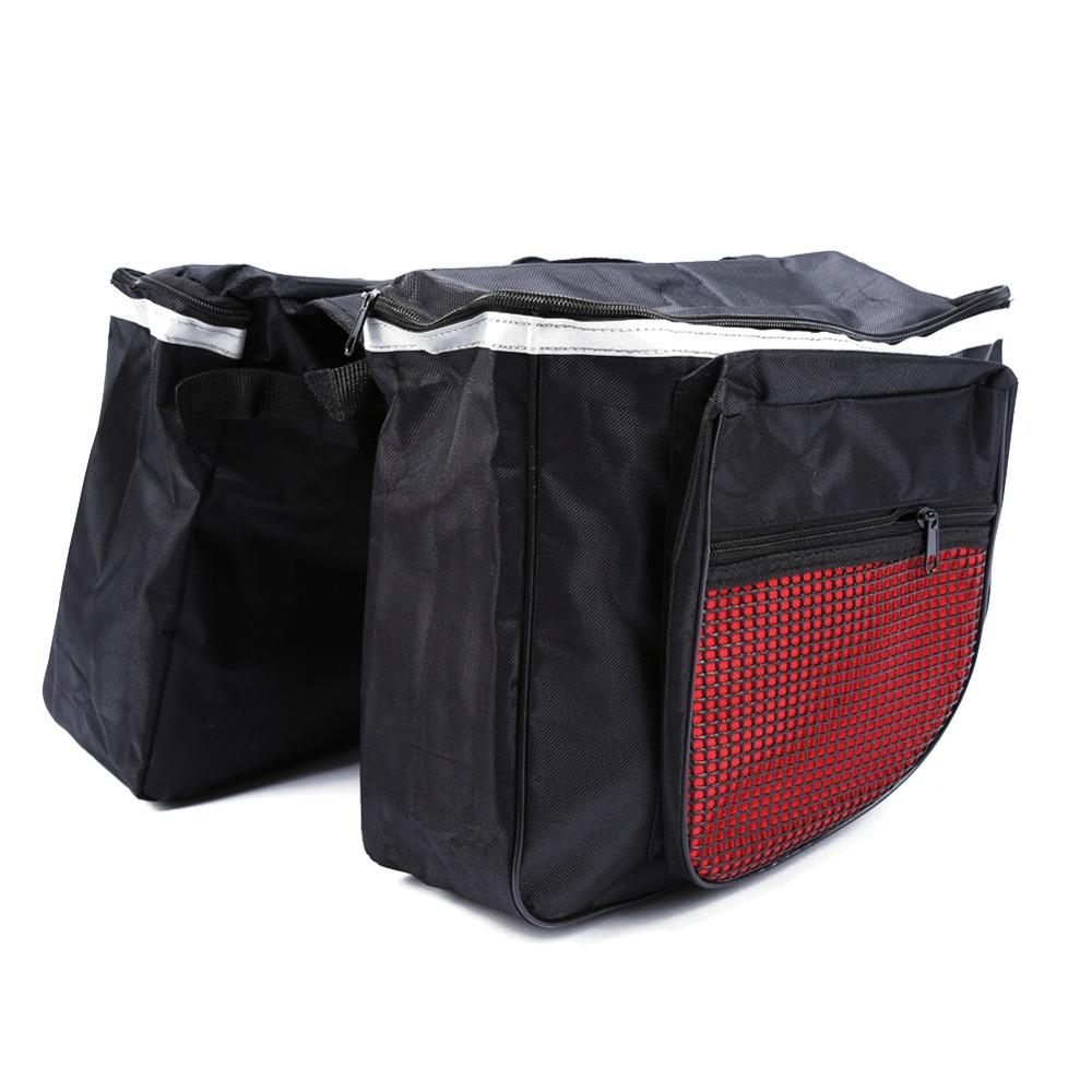 25L Capacity Bicycle Bag 600D Waterproof Fabric Cycling Bag Durable Bike Saddle Bag Camping