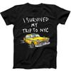 I Survived My Trip To NYC New York City Yellow Taxi Tom Gift Tee Black T Shirt 6