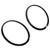 2PCS Black Headlight Trim Rings Bezel Cover LEFT+RIGHT For MINI For COOPER F55 F56 F57 51712355798 Accessories For The Car