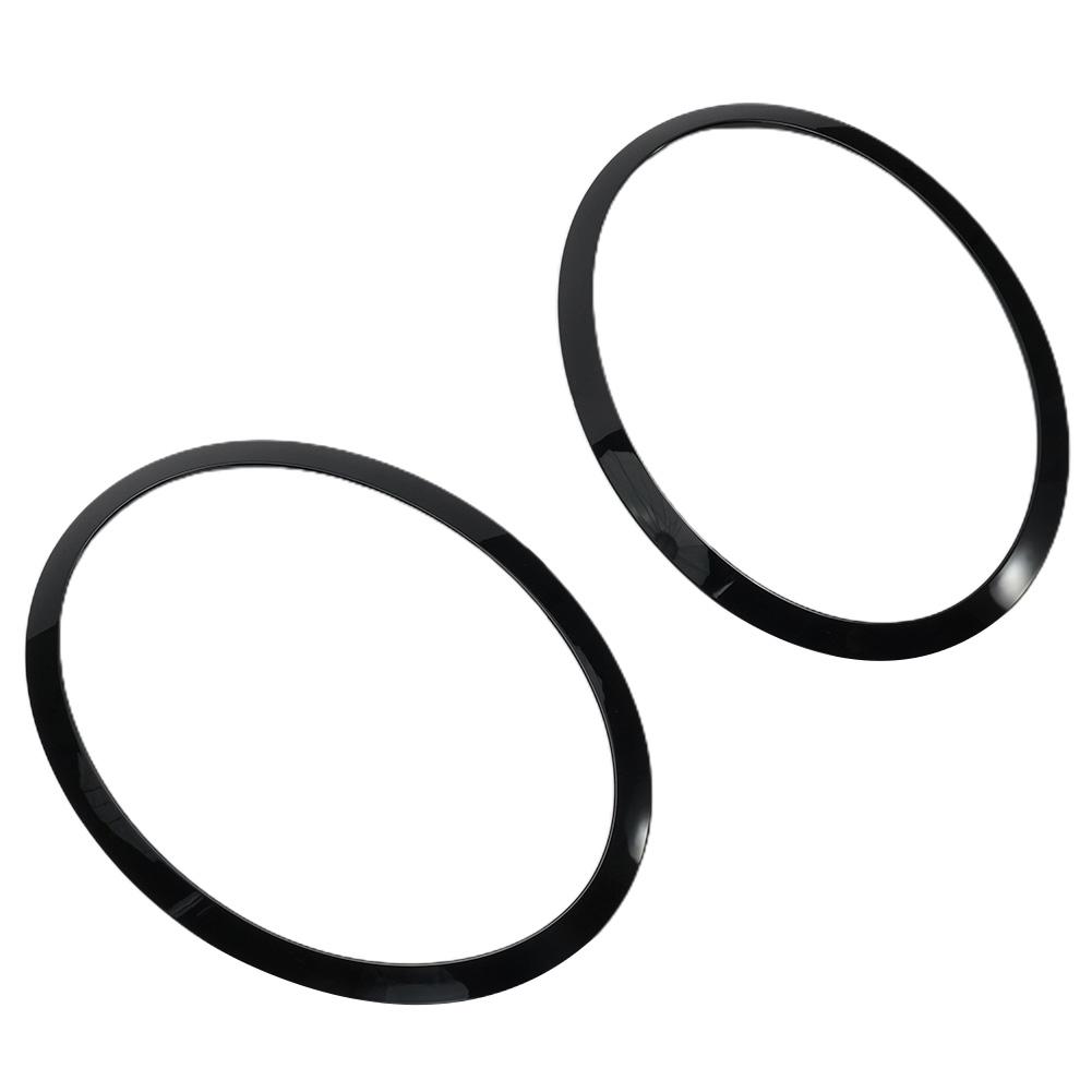 2PCS Black Headlight Trim Rings Bezel Cover LEFT+RIGHT For MINI For COOPER F55 F56 F57 51712355798 Accessories For The Car