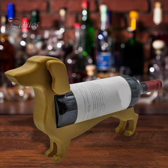 Держатель для бутылки вина такса, деревянная форма собаки, подставка для пивной бутылки, стойка-органайзер, домашний ресторан, бар, стол, настольная фигурка, украшение