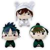 Nintama Rantaro the Movie: Dokutake Ninja Corps Strategist Mochipiko Plush Toy IV, Approx. 15cm, with Toy Diamond (Set of 3)