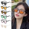 Vintage Square Frame Sunglasses For Women Men Fashion Designer Eyewear Uv400 Sunglasses Beach Travel Popular Black Shades