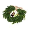 19.69in Xmas Wreath Decoration Heart Shaped Artificial Cedar Wreath with for Front Door Home Winter Outdoor Indoor Holiday Decor