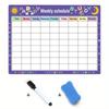 Calendar For Fridge Monthly Weekly Planner Calendar Table Dry Erase Whiteboard Fridge Sticker Message Board Menu