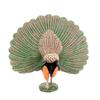 Lovely Peacock Figurine Professional Painted Craft Wear-resistant Multifunctional Realistic Peacock Model Figure for Decoration