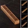 Aromatherapy Desktop Ornament Hollow carved Incense Holder Censer Ash Catcher Bamboo Incense Box